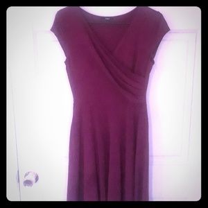 Burgundy Wrap Dress